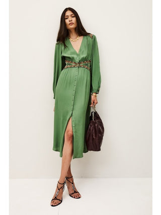 BA&SH - Tina Dress - Vert