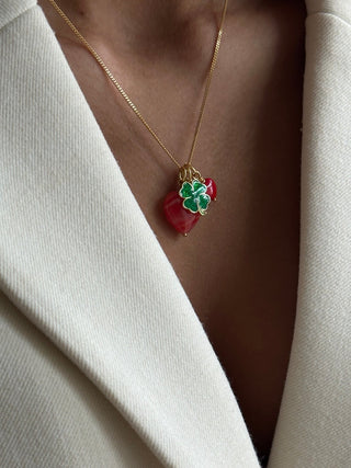 Pico Copenhagen - French Petit Heart Pendant - Red