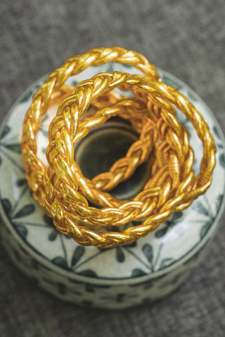 SHANSHAN PARIS - Kumali Double Braided Bracelet Gold