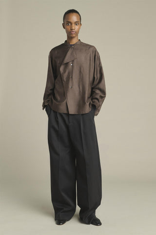 SOEUR - PRE-ORDER Hampton Blouse - Marron Fonce
