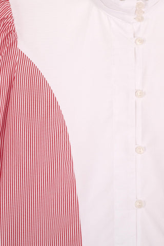 MARIA DE LA ORDEN - Iza Shirt - Red Stripes & White