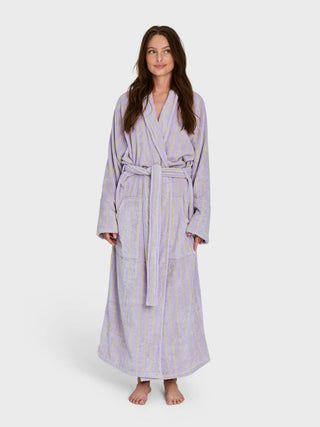 BONGUSTA - Naram Bathrobe - Lilac & Neon Yellow