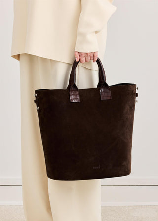 Koné - Leonardo Mix Bag - Palissandro Suede+Croco