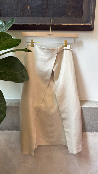 Officine Générale - Tahia Linen Skirt - Cream