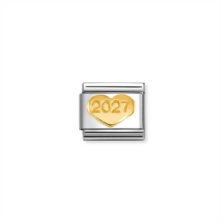 Nomination - Link SYMBOLS steel 18k gold 2017 HEART