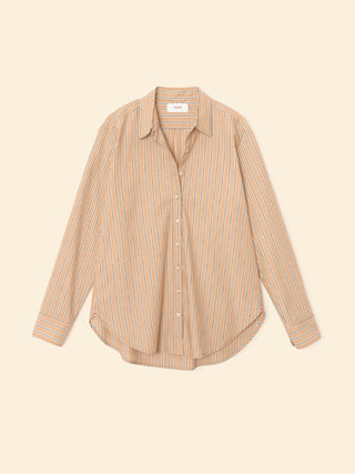 XIRENA - Beau Shirt - Toffee Stripe