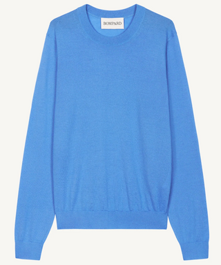 BOMPARD - Félicie Crew Neck - Blue Althea