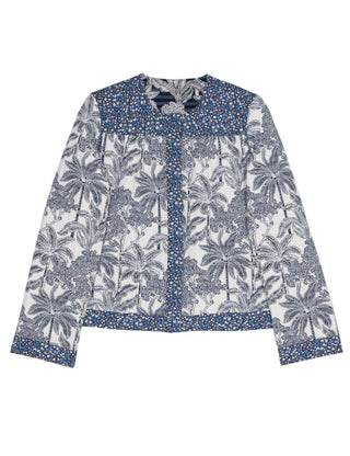 APOF - Rose Jacket - Blue Palm Escape
