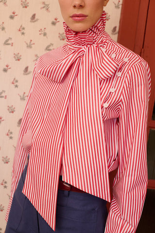 MARIA DE LA ORDEN - Blake Shirt - Red Stripe