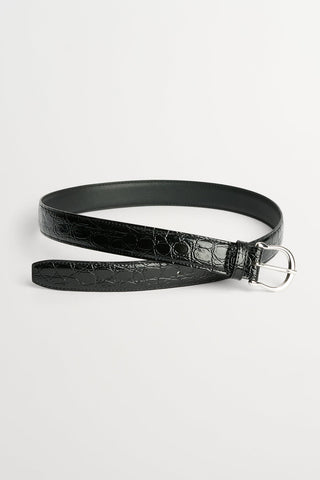SKALL - Casual Belt - Croco Black