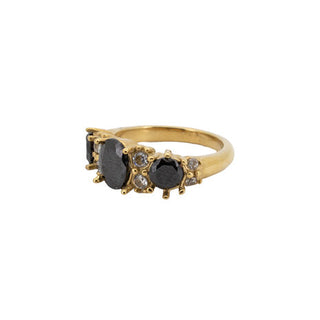 All The Luck in the World - Ring Stones Gold W/Diamond - Black