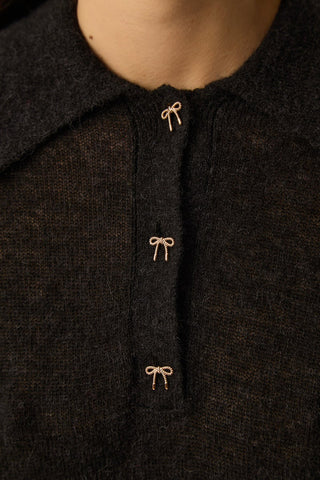 DES PETITS HAUTS - Cowboy Sweater - Noir