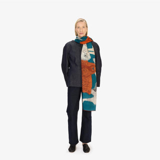INOUI - Toutou Scarf 100 - Bleu Canard