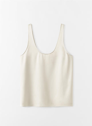 ALMADA LABEL - Romy Satin Tank Top - Pearl