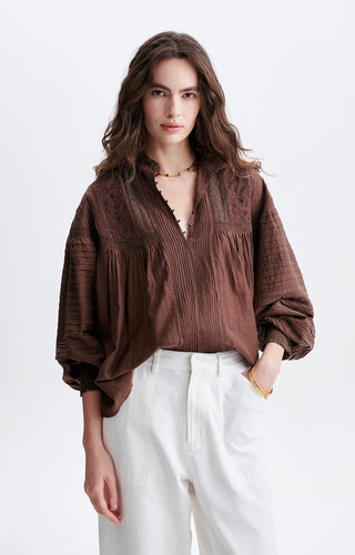 VANESSA BRUNO - Dahlia Blouse - Brown