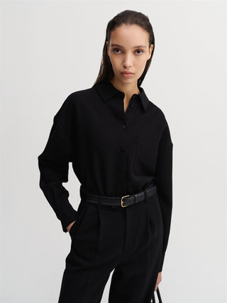 ALMADA LABEL - Finn Crepe Shirt - Black