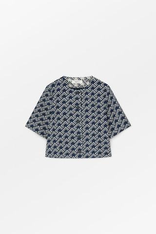 SKALL - Hill Blouse - Navy/Beige