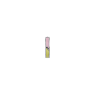 STINE A - Petit Circus Huggie Earring - Yellow & Pink Silver Single