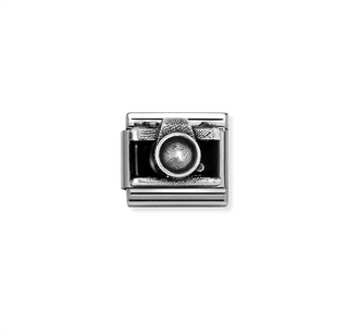 Nomination - Link CLASSIC SYMBOLS stainless steel enamel 925 sterling silver CAMERA