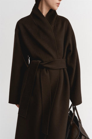 ALMADA LABEL - Pre-Order Mara Double Coat - Chocolate