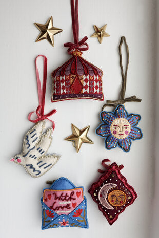All The Luck in the World - Ornament Blue Flower