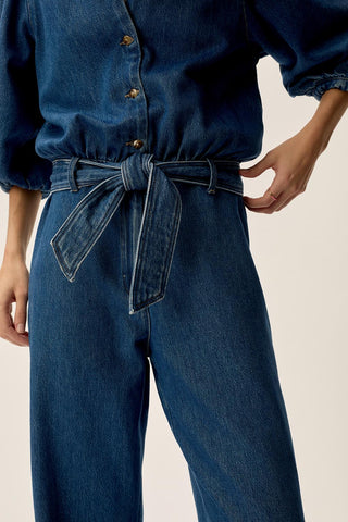 DES PETITS HAUTS - Larry Jumpsuit - Middle Blue