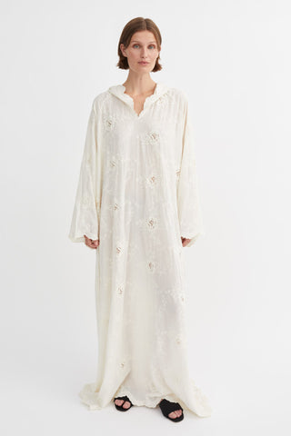 SKALL - Camellia Hood Dress - Light Cream