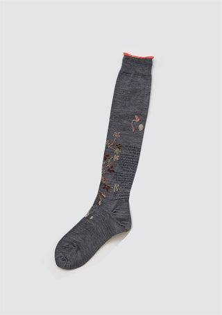ANTIPAST - Peanut Tree High Sock - Grey