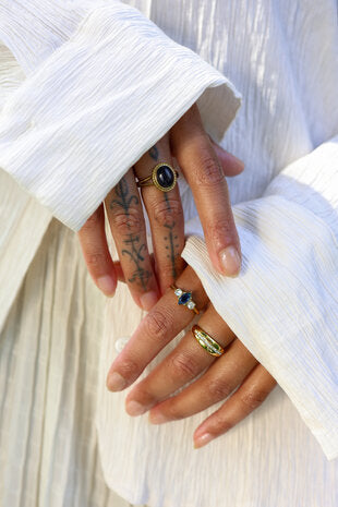 All The Luck in the World - Ring Marquise Stone - Blue