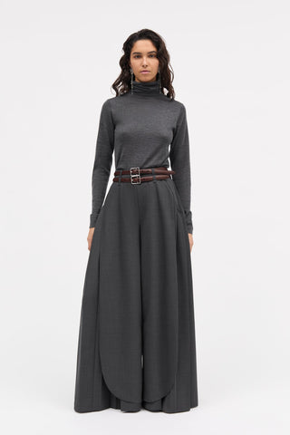 MKDT STUDIO - Korinella Merino Wool - Medium Grey Melange
