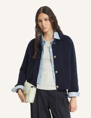 MAISON KITSUNÉ - Milano City Jacket - Classic Navy