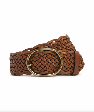 DRAGON DIFFUSION - Belt Weave Oval Buckle - Tan