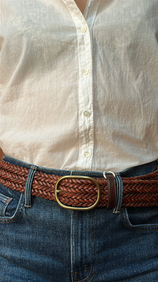 DRAGON DIFFUSION - Belt Oval Buckle - Bruciato