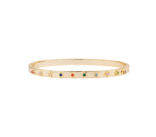 All The Luck in the World - Sunlight Goldplated bangle Stars - Multi