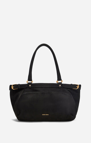VANESSA BRUNO - Lune 48H Bag - Black Nubuck