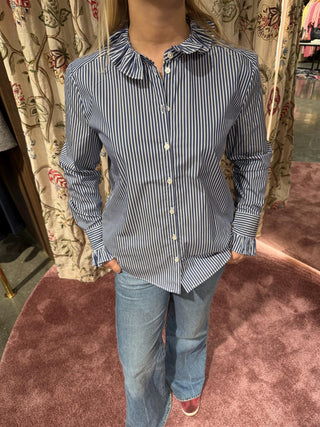 APOF - Anja Shirt - Blue White Stripe