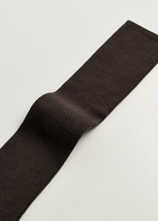 AIAYU - Wool Knee Socks - Brown