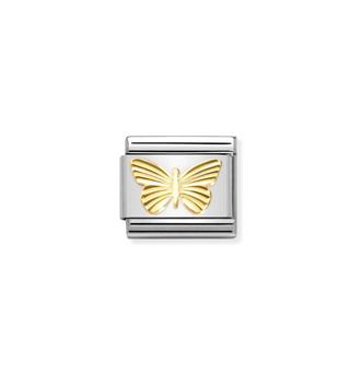 Nomination - Link SYMBOLS 18k gold DIAMOND-COATED BUTTERFLY