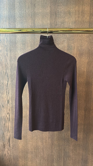 BOMPARD - Extrafine Turtleneck Seamless Sweater - Grenat