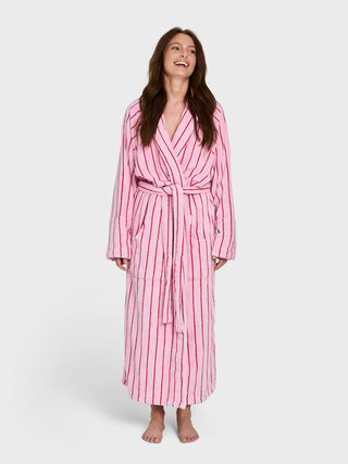 BONGUSTA - Naram Bathrobe - Baby Pink & Ski Patrol