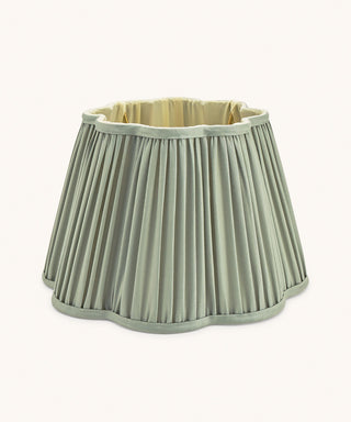 DOING GOODS - Diya Scalloped Lampshade Silk - Sage