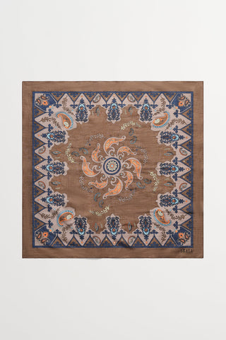 SKALL - Pippa Scarf - Brown Paisley Print