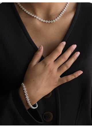 Pico Copenhagen - Claire Crystal Bracelet - Clear Silver