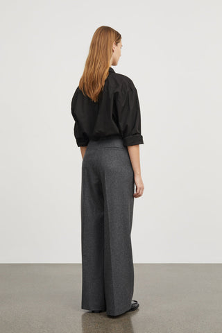 SKALL - Pirette Wool Trousers - Dark Grey