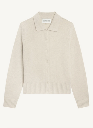 BOMPARD - Preppy Polo Cardigan - Avoine