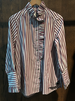 APOF - Annemonne Blouse - Wine Stripe