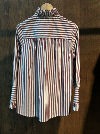 APOF - Annemonne Blouse - Wine Stripe
