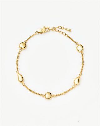 MISSOMA - Molten Teardrop Multi Charm Bracelet - Gold