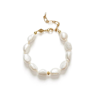 ANNI LU - Big Stellar Pearly Bracelet - Gold