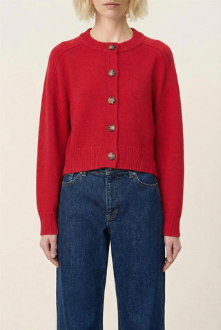 VANESSA BRUNO - Giverny Cardigan - Carmin